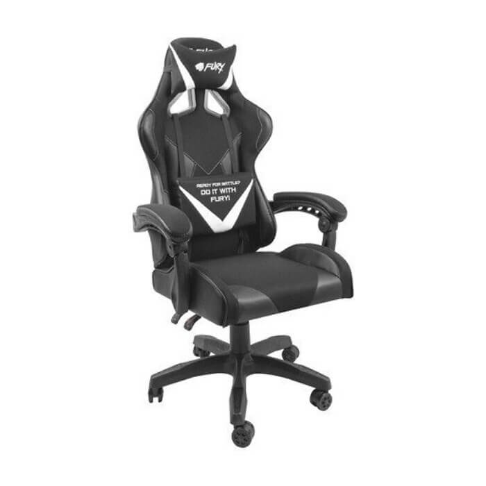Fury Gaming Chair Avenger L Black-White ID 74768 (тъмнейл - 2)