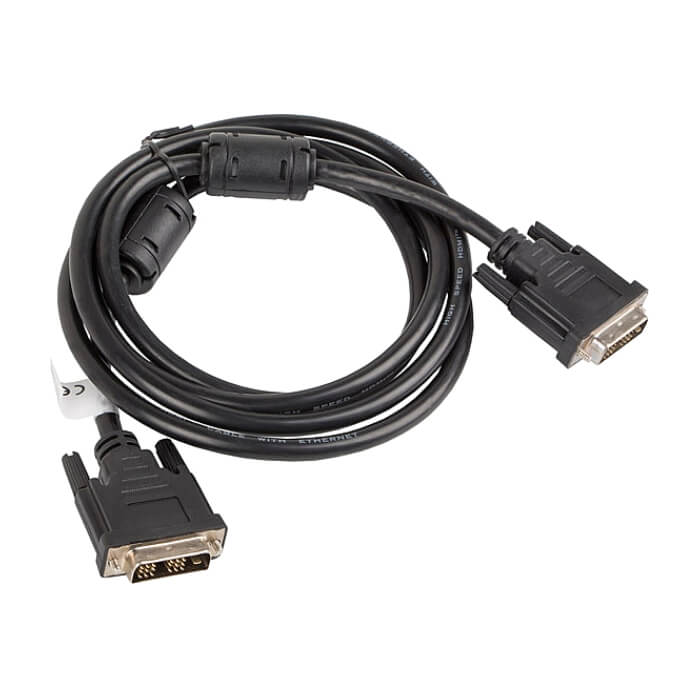 Кабел - Lanberg DVI-D(M)(18+1)-> DVI-D(M)(18+1) cable 1.8m, single link, black ID 72571 (тъмнейл - 2)
