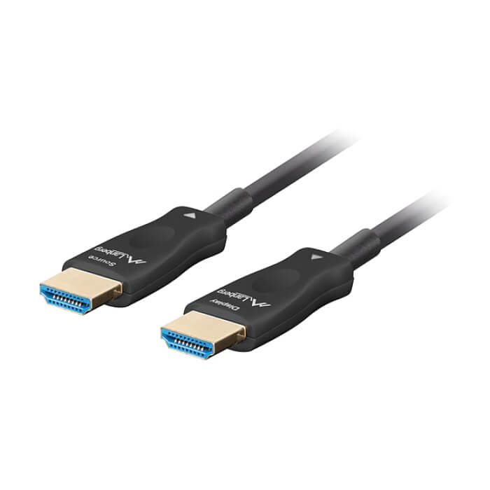 Lanberg HDMI M/M v2.1 cable 20m optical black aoc ID 86818 (тъмнейл - 2)