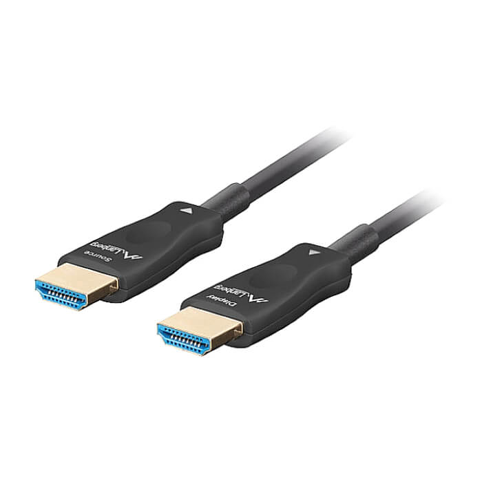 Lanberg HDMI M/M v2.1 cable 50m optical black aoc ID 86816 (тъмнейл - 2)