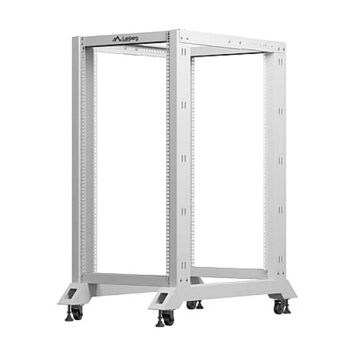 Lanberg open rack 19" 22U 600x1000, grey ID 96773 (тъмнейл - 2)