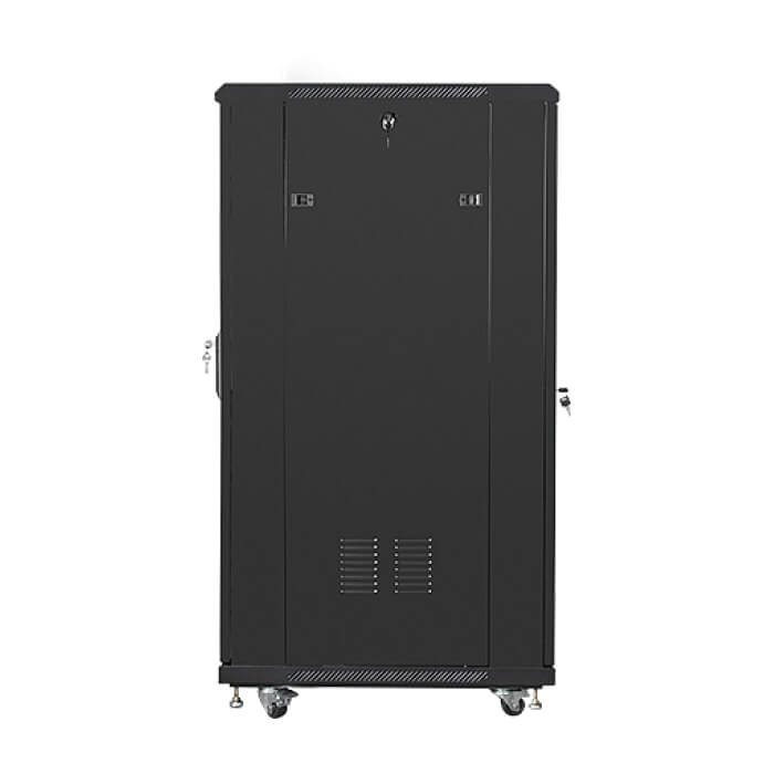 Lanberg rack cabinet 19" free-standing 27U / 600x800 self-assembly flat pack, black ID 71919 (тъмнейл - 4)