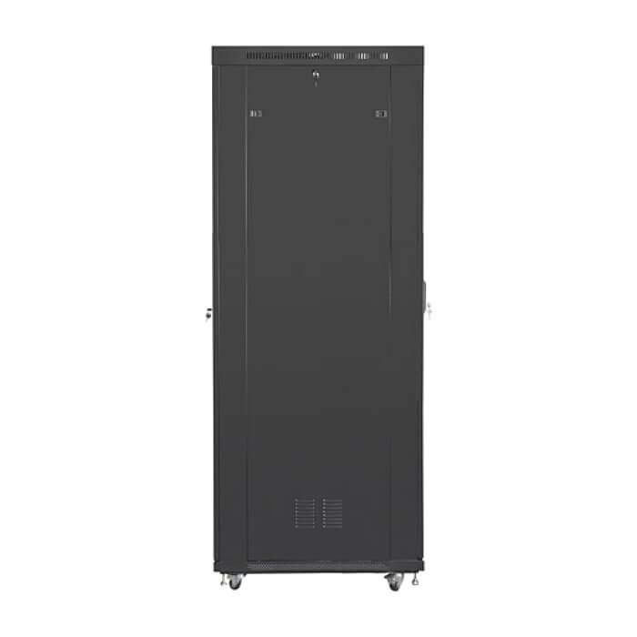 Lanberg rack cabinet 19" free-standing 47U/800x1000 (flat pack) with mesh door lcd black v2 ID 87171 (тъмнейл - 5)