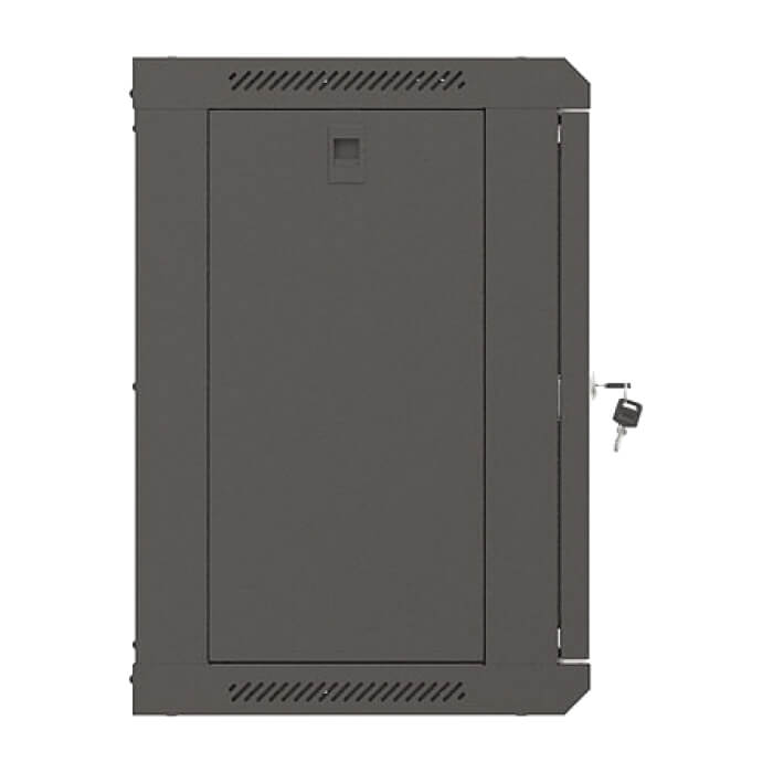 Lanberg rack cabinet 19" wall-mount 9U/540x350 (flat pack) with glass door black ID 87598 (тъмнейл - 4)