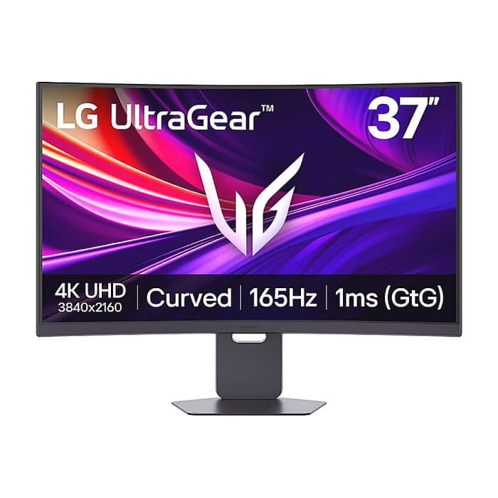 LG 37G800A-B, 36.5" UltraGear VA Curved, 1ms (GtG), 165Hz, 4000:1, 400cd/m2, 4K UHD (3840x2160), FreeSync, DAS, VRR, HDR 10, DCI-P3 95%, USB-C (PD 65W), AI, HDMI, DisplayPort, ID 93912