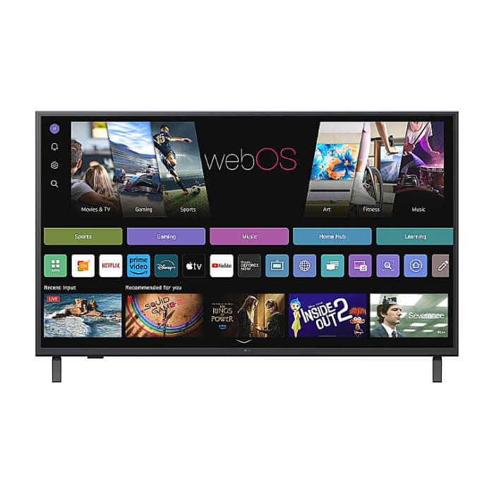LG 43UA74003LB, 43" 4K UltraHD TV 4K (3840x2160), DVB-T2/C/S2, webOS 25 Smart, ThinQ AI, Alpha 7 AI Processor, WiFi, HDR10 pro, HLG, ALLM/HGiG, 4K Upscaling, AI Sound pro, Mul ID 92050