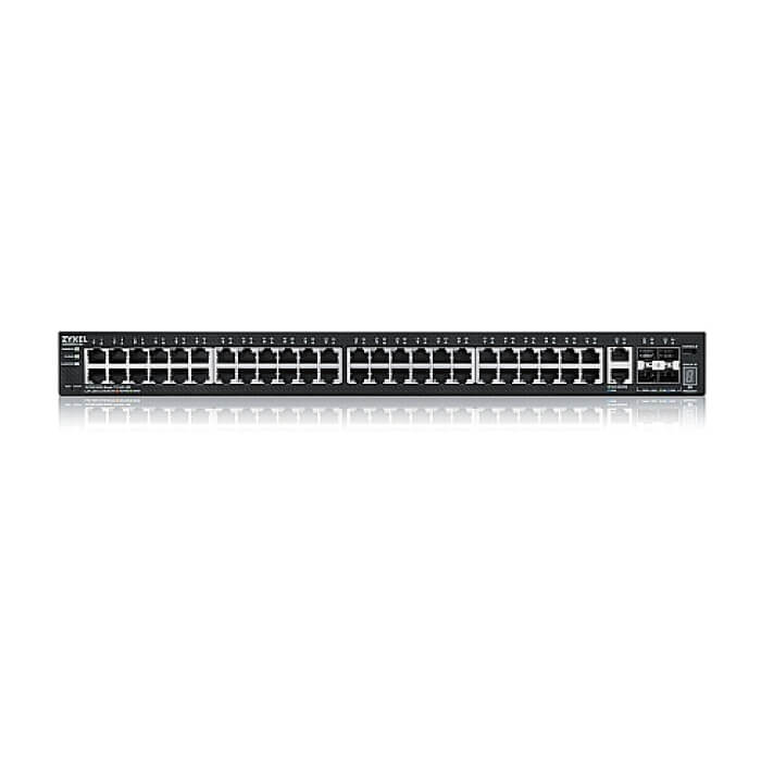 ZyXEL XGS2220-54, L3 Access Switch, 48x1G RJ45, 2x10mG RJ45, 4x10G SFP+ Uplink, incl. 1 yr NebulaFlex Pro