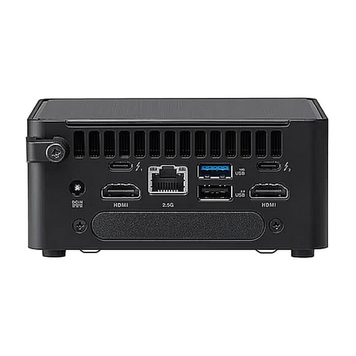 Asus NUC 14 Pro Intel Ultra 5 125H, Intel Arc GPU, 4 x USB, Wi-Fi 6E AX211 + 2.5GBe LAN, 2 x HDMI, 2 x Thunderbolt 4 (USB-C+DP), no Storage (NVMe and 2.5" SATA), no RAM, no OS ID 90689 на супер цена от GT Computers Asus NUC 14 Pro Intel Ultra 5 125H, Intel Arc GPU, 4 x USB, Wi-Fi 6E AX211 + 2.5GBe LAN, 2 x HDMI, 2 x Thunderbolt 4 (USB-C+DP), no Storage (NVMe and 2.5" SATA), no RAM, no OS ID 90689 на супер цена