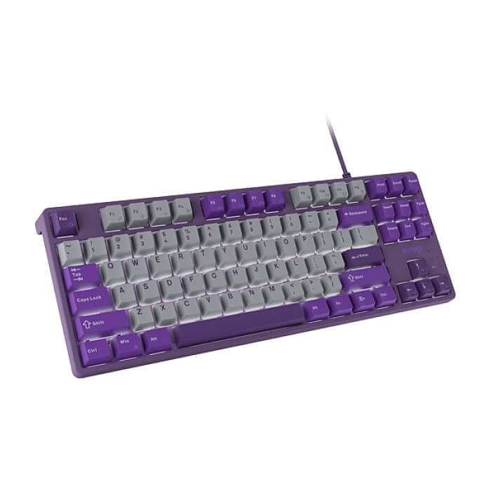 Fury Gaming Keyboard Kanabo K2, US layout, White backlight, Mechanical, Grey-Violet (тъмнейл - 2)