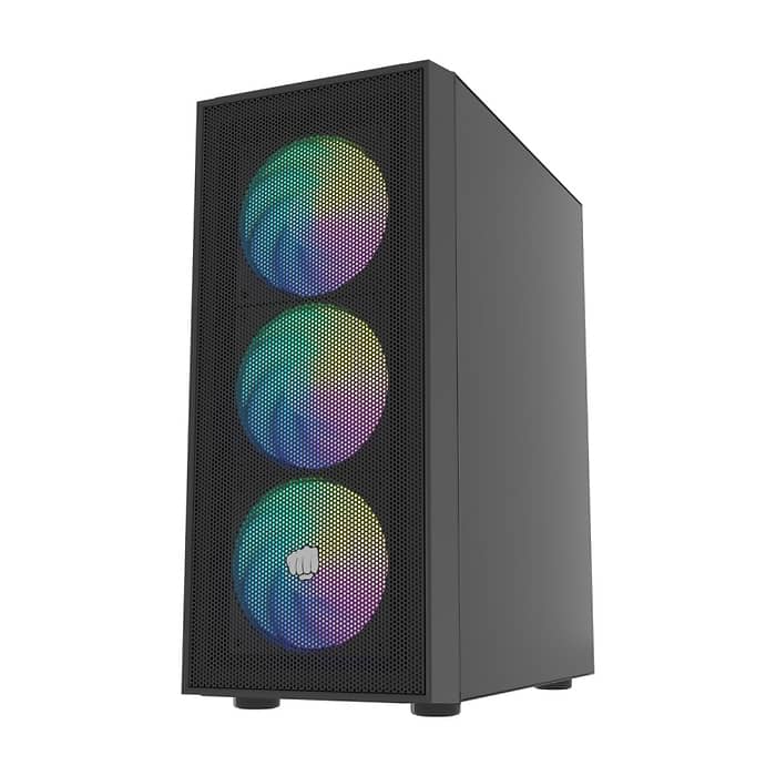 Fury PC Case Shobo SH8 ARGB Midi Tower, Window, Black ID 99514 (тъмнейл - 2)