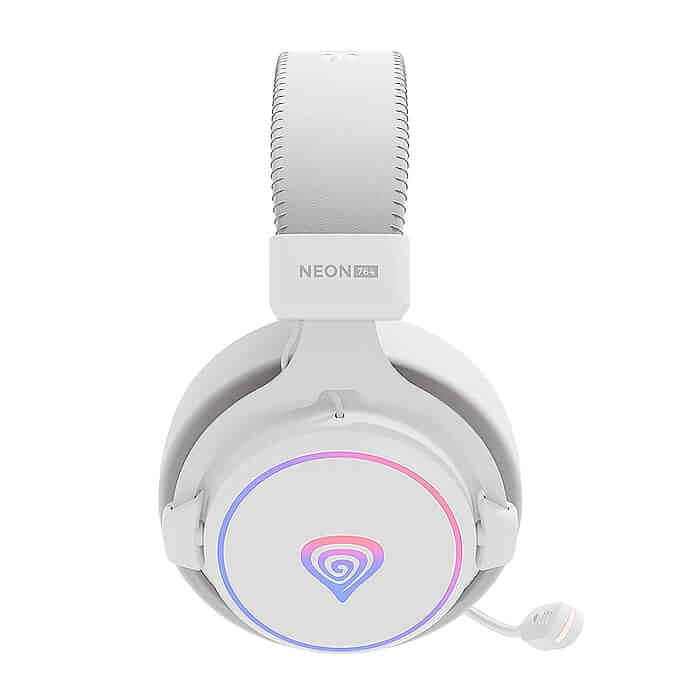 Genesis Headset Neon 764 with microphone, RGB illumination, USB, White ID 78046 на супер цена