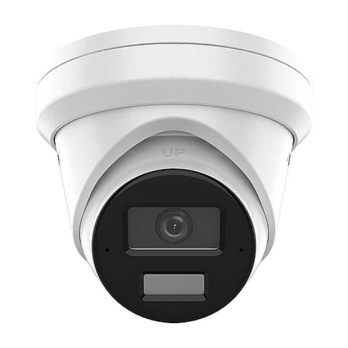 HikVision 4 MP Acusense Smart Hybrid Light Fixed Turret Network Camera, 2.8 mm, F1.6, IR, White Light up to 30m, H.265+, IP67, built-in dual-microphone, built-in memory card slot (up to 512GB), 12Vdc/PoE 9W ID 82253 на супер цена