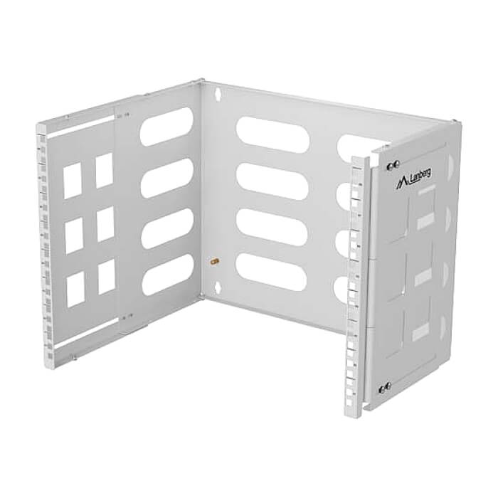 Lanberg Folding Bracket, wall-mount 19" 8U 497x400/240, Grey (тъмнейл - 4)