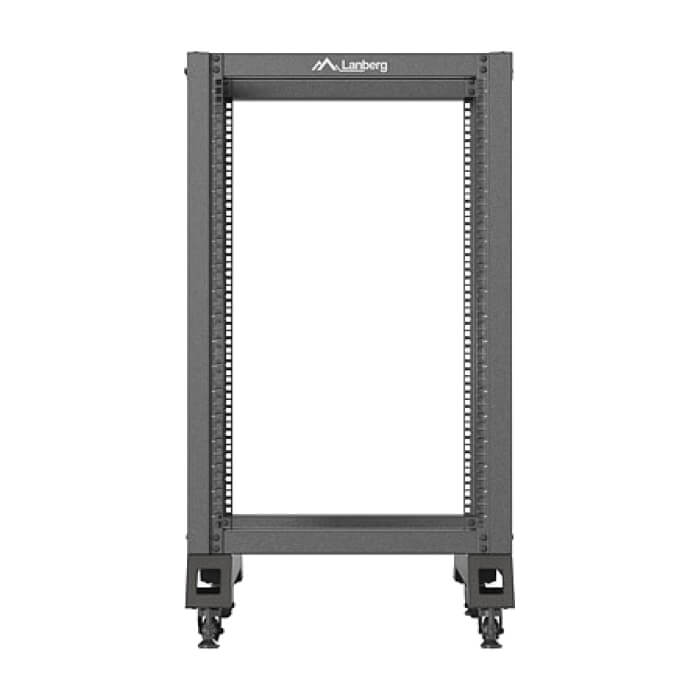 Lanberg open rack 19" 18U 600x800 black ID 87218 (тъмнейл - 3)