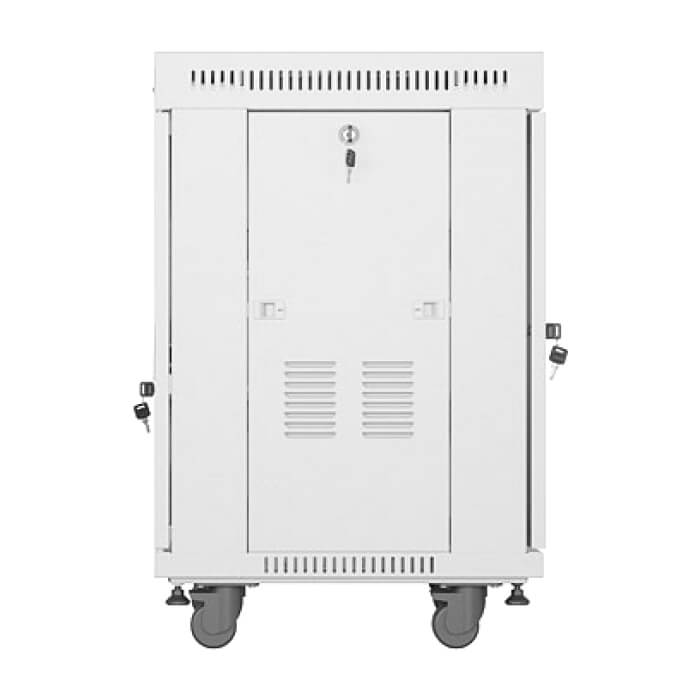 Lanberg rack cabinet 19" free-standing 15U/600x600 (flat pack) with glass door lcd grey v2 ID 87202 (тъмнейл - 2)