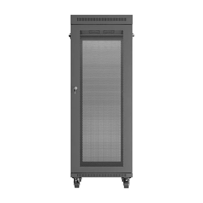 Lanberg rack cabinet 19" free-standing 32U/600X1000 (FLAT PACK) with mesh door LCD black ID 87223 на супер цена