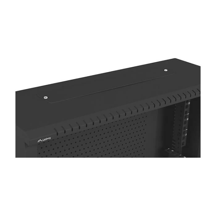 Lanberg rack cabinet 19" wall-mount 4U+3u/540x200 low-profile black (assembled) ID 87610 (тъмнейл - 4)