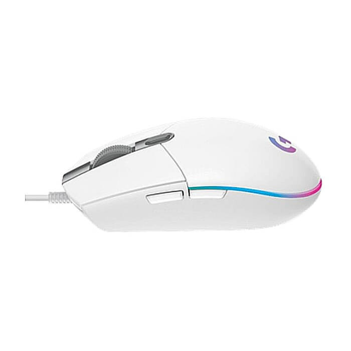 Logitech G102 Mouse, Lightsync RGB, 8000 DPI, 6 Programmable Buttons, White (тъмнейл - 4)