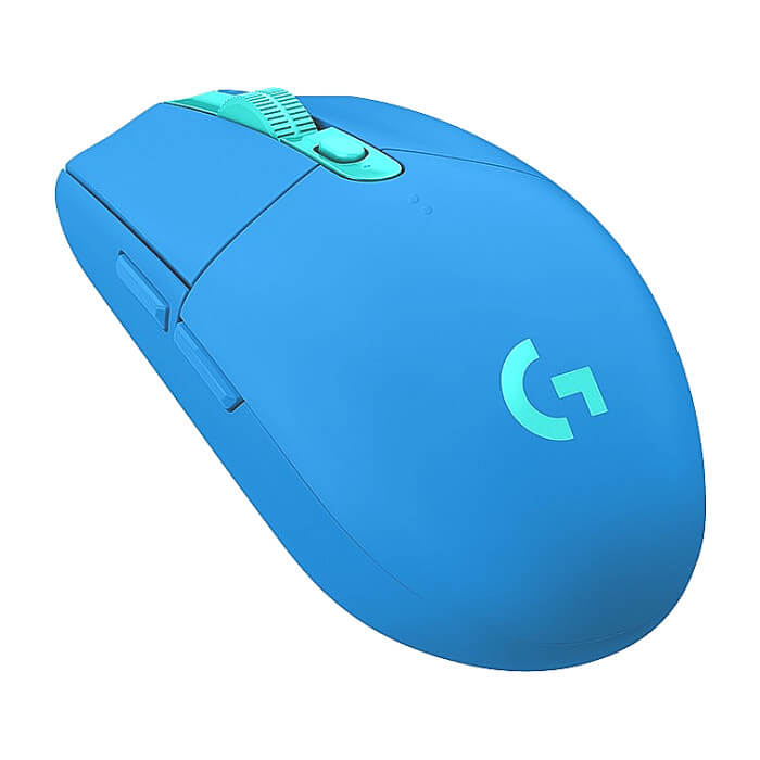 Logitech G305 Wireless Mouse, Lightsync RGB, Lightspeed Wireless, HERO 12K DPI Sensor, 400 IPS, 6 Programmable Buttons, Blue (тъмнейл - 2)