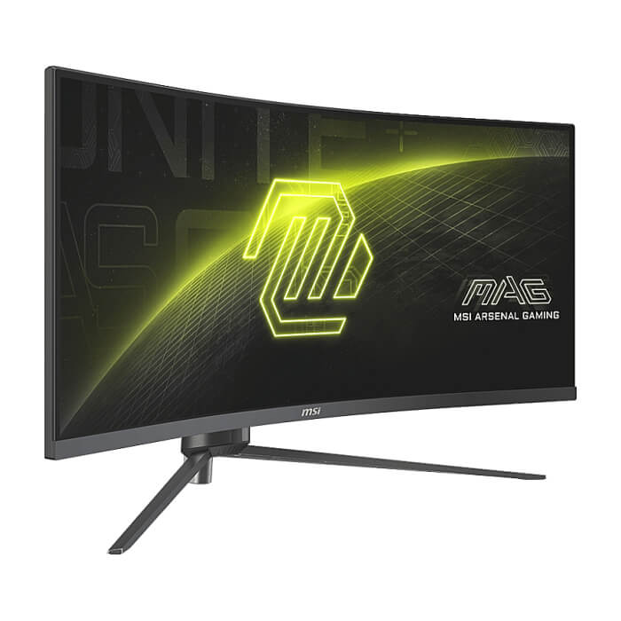 MSI MAG 345CQR, 34", VA, 180Hz, 1ms, UWQHD 3440x1440, 21:9, FreeSync Premium, HDR, Ai VISION, LBL, Night Vision, Console mode, VRR, CEC, 300 nits, 3000:1, 100M;1, DP (1.4a), 2x HDMI (2.0b), Headphone out, Adj.Stand 100mm, Swivel,Tilt, VESA ID 79381 (тъмнейл - 3)