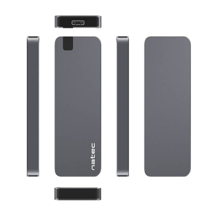 Natec EXTERNAL SSD ENCLOSURE RHINO M.2 NVME USB-C 3.1 GEN 2 ALUMINIUM ID 73745 (тъмнейл - 4)