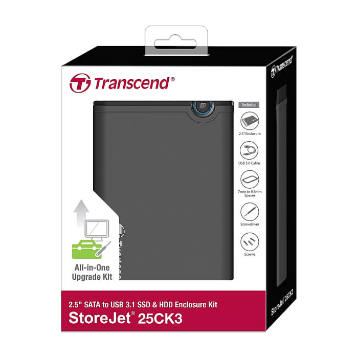 Transcend 0GB StoreJet 2.5" conversion kit, Rubber housing ID 73642 (тъмнейл - 4)