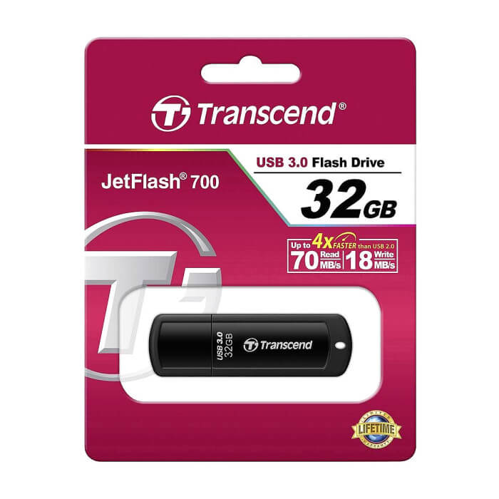 Transcend 32GB JETFLASH 700, USB 3.0 ID 74185 (тъмнейл - 4)