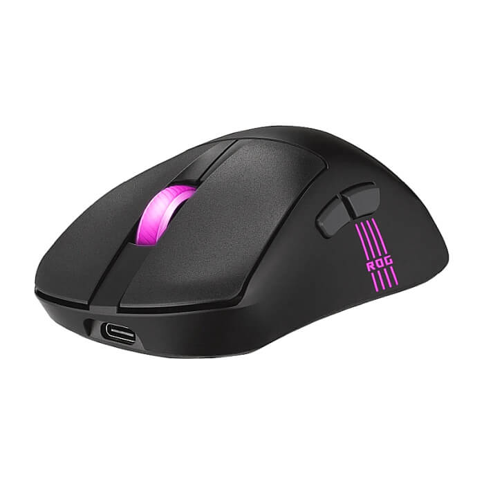 Asus ROG Keris II Origin Wireless Gaming Mouse, 65g Lightweight, Ergonomic, Push-Fit Switch Socket, 42K Optical Sensor, ROG Micro Switch II, ROG Omni Receiver, 5 Programmable Butto (тъмнейл - 2)