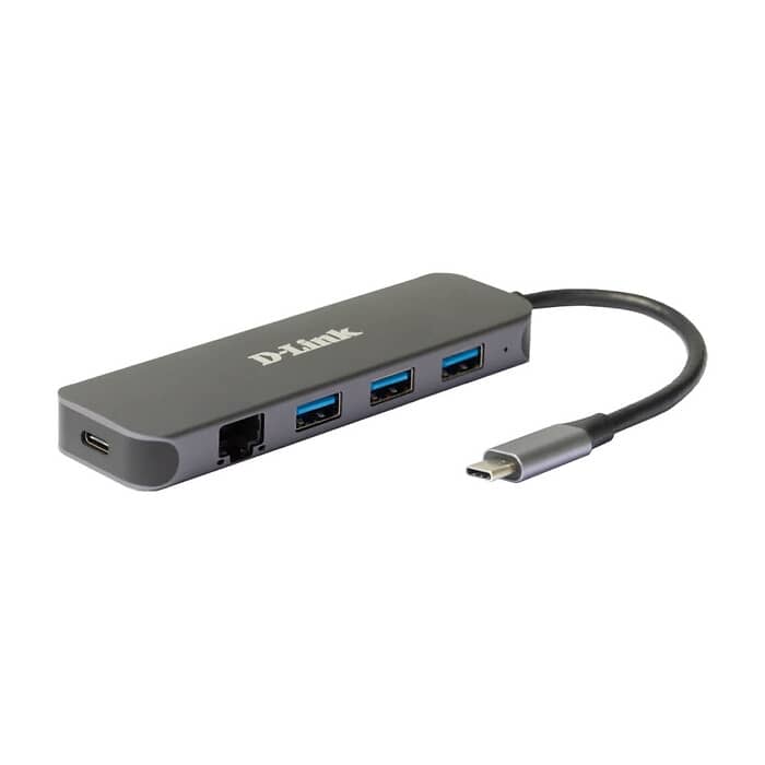 D-Link 5-in-1 USB-C Hub with Gigabit Ethernet/Power Delivery на супер цена от GT Computers D-Link 5-in-1 USB-C Hub with Gigabit Ethernet/Power Delivery на супер цена