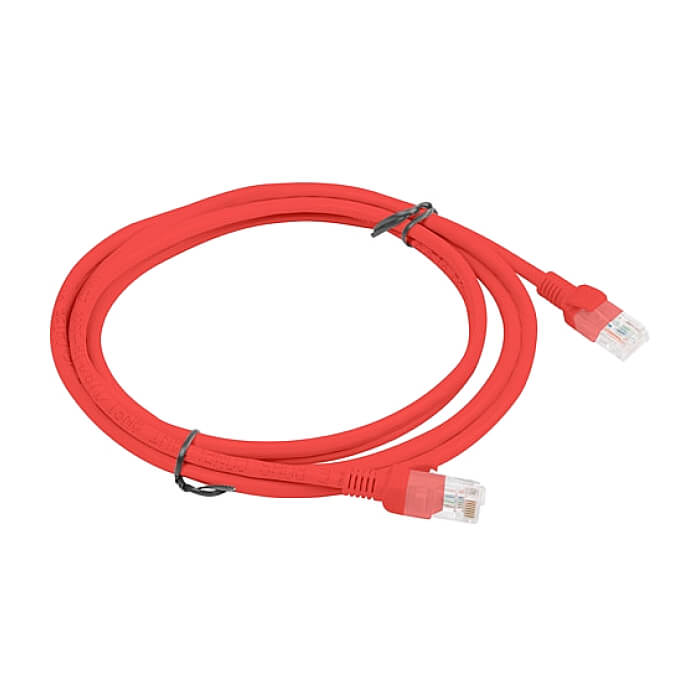 Кабел - Lanberg patch cord CAT.6 2m, red ID 72186 (тъмнейл - 2)