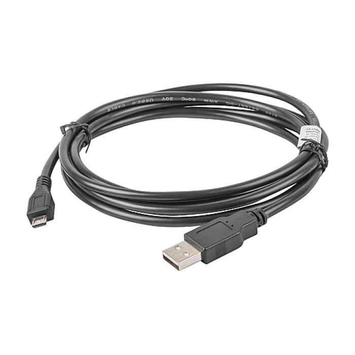 Кабел - Lanberg USB MICRO-B (M) -> USB-A (M) 2.0 cable, 1.8m, black ID 72637