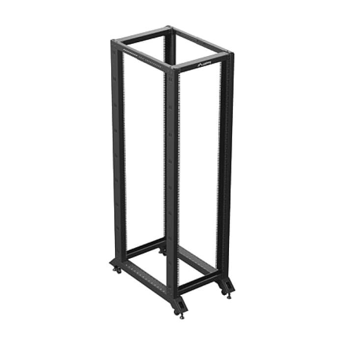 Lanberg open rack 19" 42U 600x1000 black ID 87217 (тъмнейл - 3)