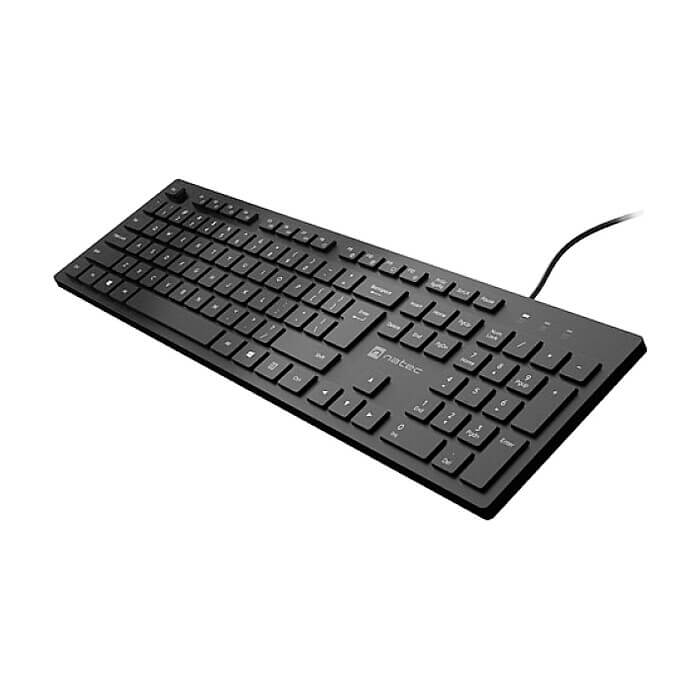 Natec Keyboard Herring Glow US, Black, Slim (тъмнейл - 3)