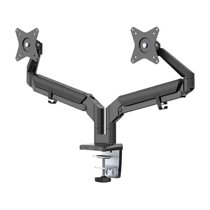Neomounts by Newstar Desk Mount ultra flat (clamp/grommet) for 2 Monitor Screens ID 66744