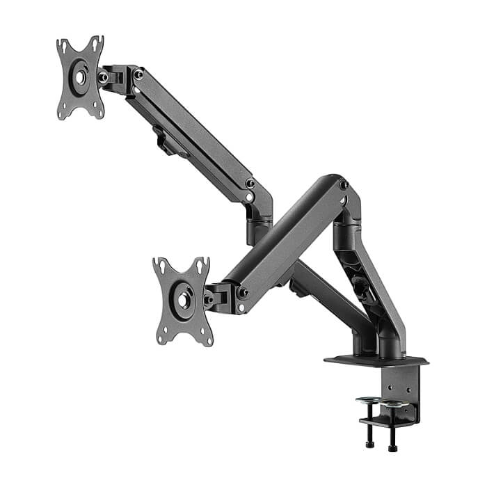Neomounts by NewStar Flat Screen Desk Mount (stand/grommet) for 2 screens ID 66822 (тъмнейл - 2)