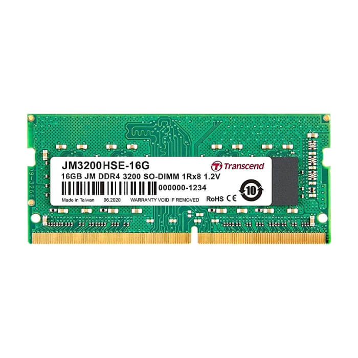 Transcend 16GB JM DDR4 3200Mhz SO-DIMM 1Rx8 2Gx8 CL22 1.2V ID 63898 на супер цена