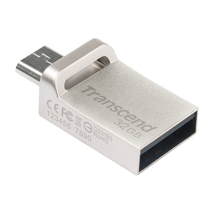 Transcend 32GB, JF880, OTG, USB3.0, Silver ID 74153 (тъмнейл - 5)