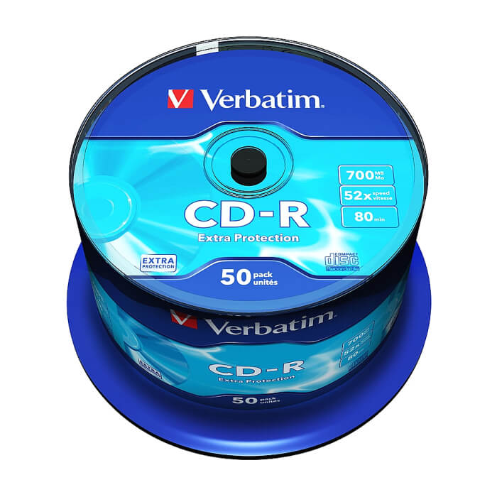 Verbatim CD-R 700MB 52X EXTRA PROTECTION SURFACE (50 PACK) на супер цена