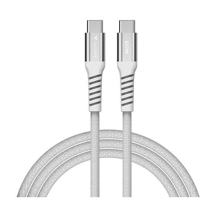 Verbatim Sync & Charge USB-C to USB-C 60W Magnetic 120 cm - Grey ID 84968 (тъмнейл - 2)