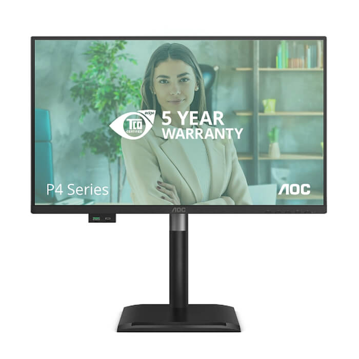 AOC 24P4U, 23.8" IPS WLED, 1920x1080@120Hz, 4ms GtG, 300cd m/2, 1500:1, 20M:1, Adaptive Sync, Anti Blue Light, FlickerFree, 2Wx2, Tilt, Height Adjust, Pivot, Swivel, D-SUB, HD ID 97977 на супер цена