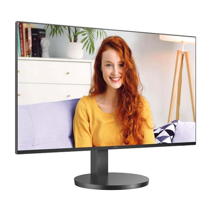 AOC 27B3CF2, 27" IPS WLED, 1920x1080@100Hz, 4ms GtG, 1ms MPRT, 250cd m/2, 1300:1, 20M:1 DCR, Adaptive Sync, FlickerFree, Low Blue Mode, 2Wx2, Tilt, Height Adjust, HDMI, USB hub ID 65396 (тъмнейл - 2)