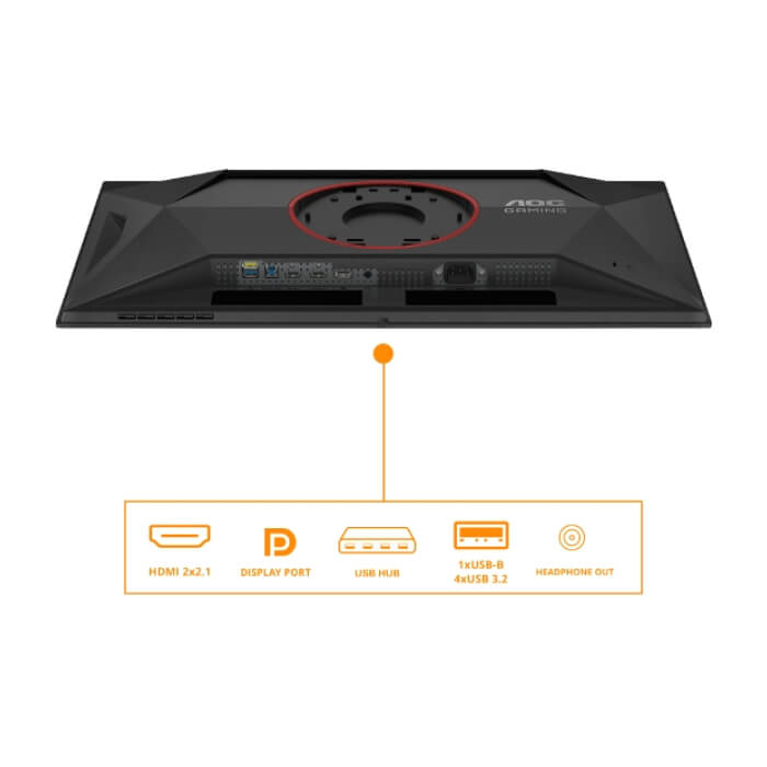 AOC Q27G4ZD, 27" QD-OLED, 2560x1440@280Hz, 0.03ms GtG, 1.5M:1, 1000cd m/2, Adaptive Sync, FlickerFree, Anti Blue Light, Tilt, Height Adjust, Pivot, Swivel, 2xHDMI, DP, USB hub ID 96159 (тъмнейл - 4)