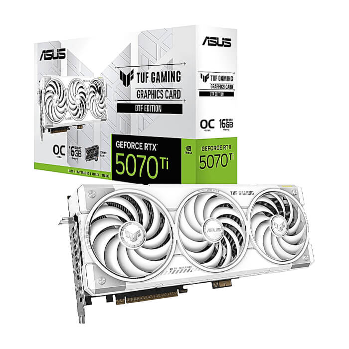 Asus TUF Gaming GeForce RTX 5070 Ti 16GB GDDR7 OC White BTF ID 90181 (тъмнейл - 2)
