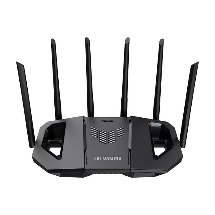 AsusTUF Gaming, BE6500 Dual Band WiFi 7 Router, 4K-QAM, Multi-Link Operation (MLO), Quad 2.5GbE port, Mobile Game Mode, Gear Accelerator, Gaming Port, Open NAT, Smart Home Master, Subscription-Free Security, AiMesh support, 4G/5G Auto Mobile Tethering (тъмнейл - 2)