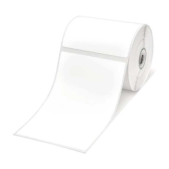 Brother BDE-1J152102-102 White Paper Label Roll, 350 labels per roll, 102x152 mm (Order Multiples of 8) ID 70671 на супер цена