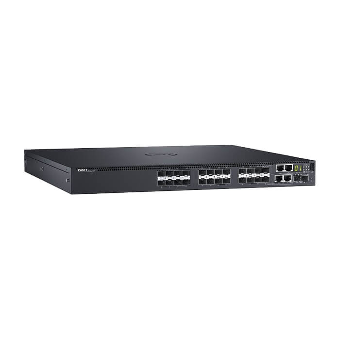 Dell Networking S3148, L3, 48x 1GbE, 2xCombo, 2x 10GbE SFP+ fixed ports, Stacking, IO to PSU airflow, 1x AC PSU, LLW 210-AIMR (тъмнейл - 4)