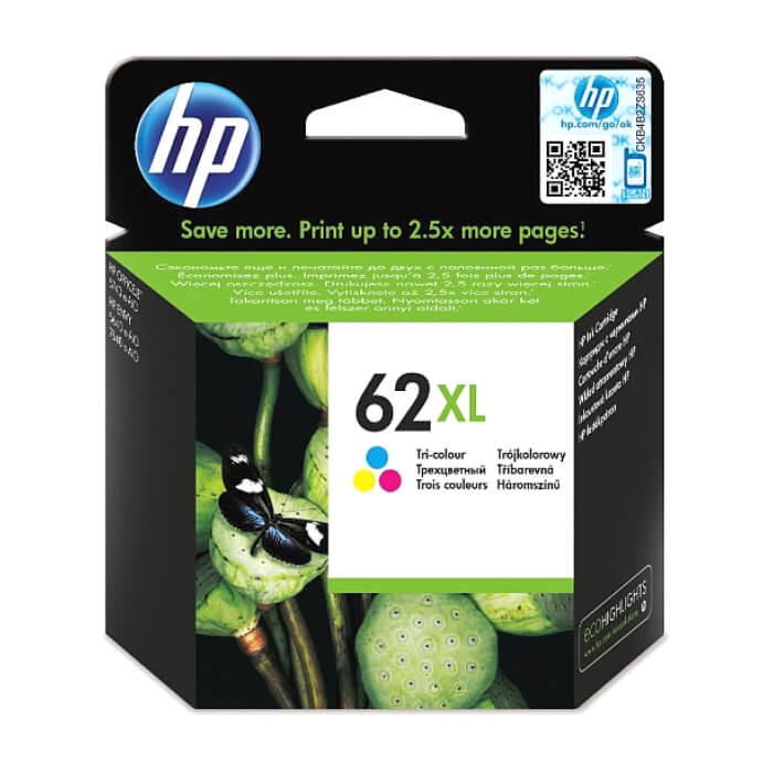 HP 62XL High Yield Tri-color Original Ink Cartridge ID 69364 на супер цена