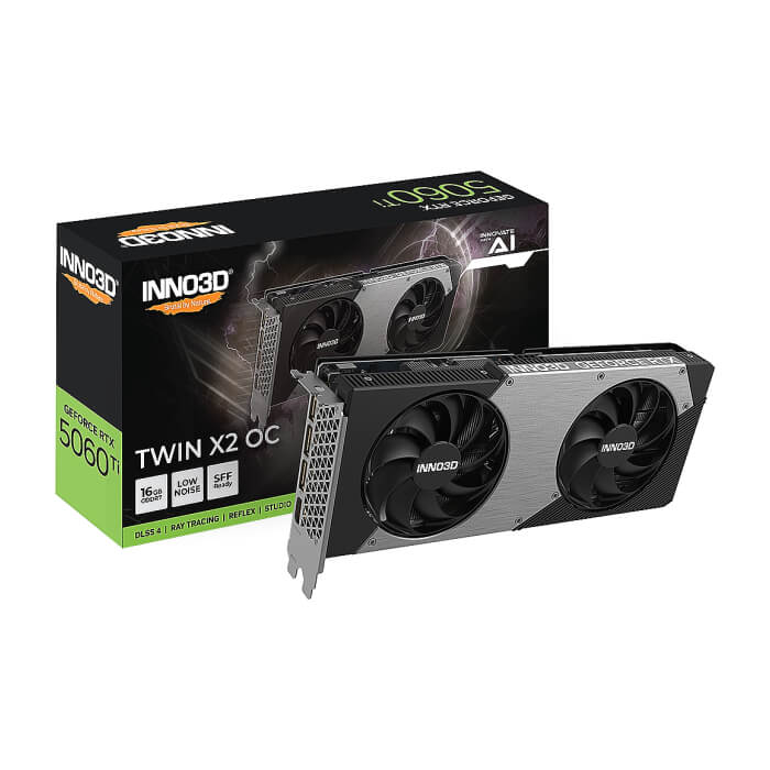 Inno3D GeForce RTX 5060 Ti 16GB GDDR7 Twin X2 OC ID 88209 (тъмнейл - 2)