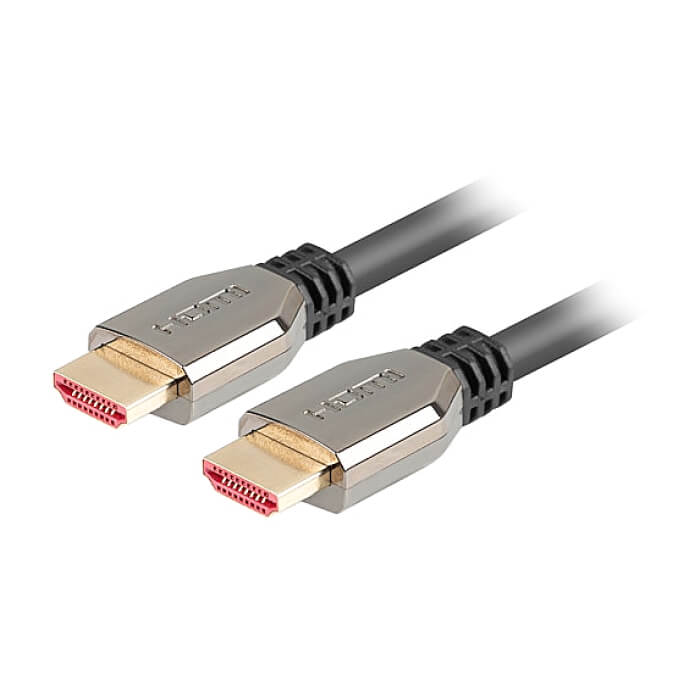 Кабел - Lanberg HDMI M/M V2.1 1m 8K 60Hz, black ID 72520 (тъмнейл - 2)
