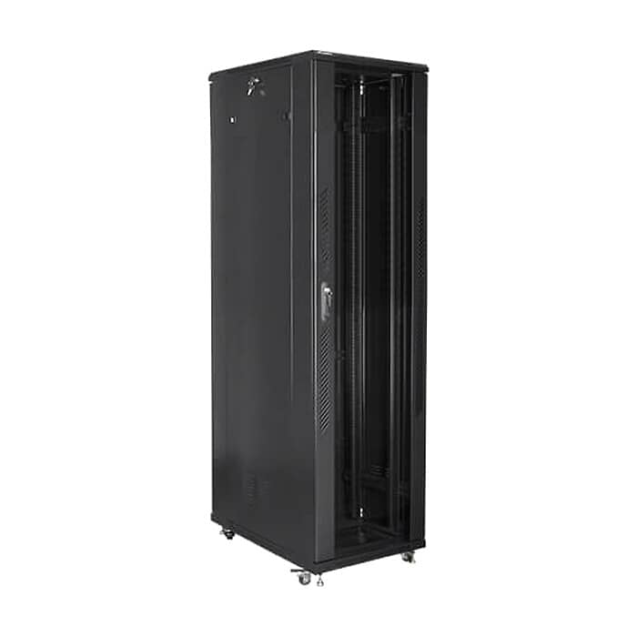 Lanberg rack cabinet 19" free-standing 47U / 800x1000 self-assembly flat pack, black ID 71913 (тъмнейл - 2)